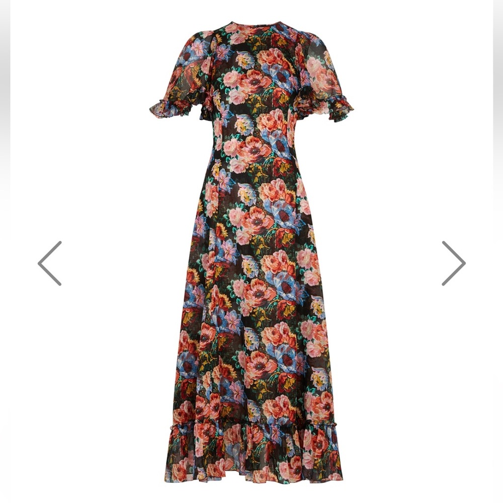 THE VAMPIRE'S WIFE
Midnight Tremors floral-print cotton maxi dress